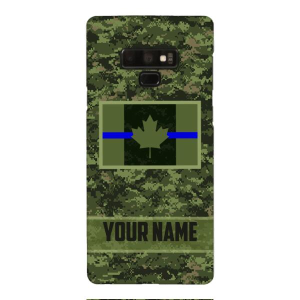 Personalized Canadian Thin Blue Line Phone Case OCT-QH18