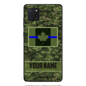 Personalized Canadian Thin Blue Line Phone Case OCT-QH18