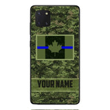 Personalized Canadian Thin Blue Line Phone Case OCT-QH18