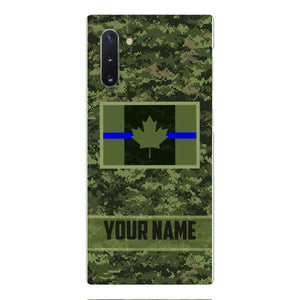 Personalized Canadian Thin Blue Line Phone Case OCT-QH18
