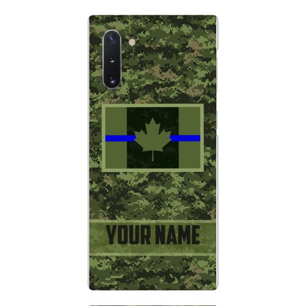Personalized Canadian Thin Blue Line Phone Case OCT-QH18