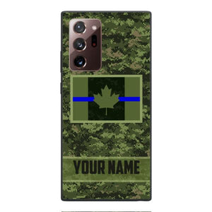 Personalized Canadian Thin Blue Line Phone Case OCT-QH18