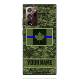 Personalized Canadian Thin Blue Line Phone Case OCT-QH18