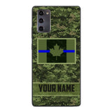 Personalized Canadian Thin Blue Line Phone Case OCT-QH18