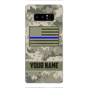 Personalized U.S Thin Blue Line Phone Case OCT-QH18