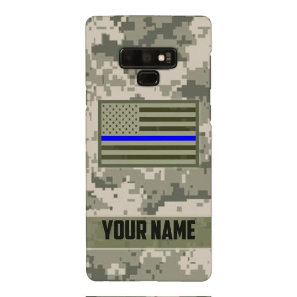 Personalized U.S Thin Blue Line Phone Case OCT-QH18