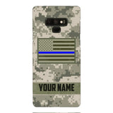 Personalized U.S Thin Blue Line Phone Case OCT-QH18