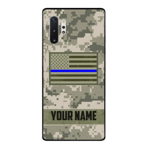 Personalized U.S Thin Blue Line Phone Case OCT-QH18