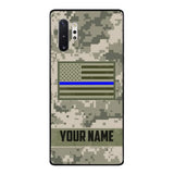 Personalized U.S Thin Blue Line Phone Case OCT-QH18