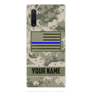 Personalized U.S Thin Blue Line Phone Case OCT-QH18