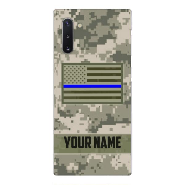 Personalized U.S Thin Blue Line Phone Case OCT-QH18