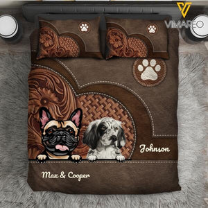 PERSONALIZED DOG BREED BEDDING SET TNDT2010