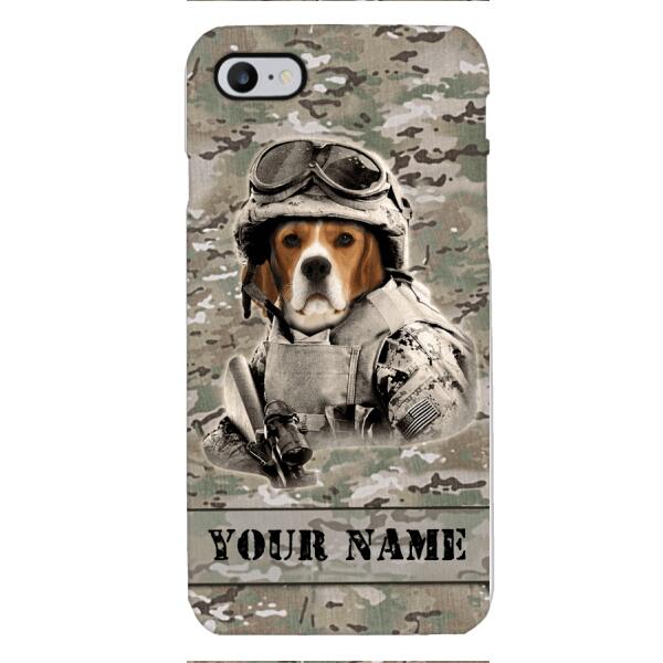 Personalized Beagles Dog Soldier Phone Case OCT-QH21