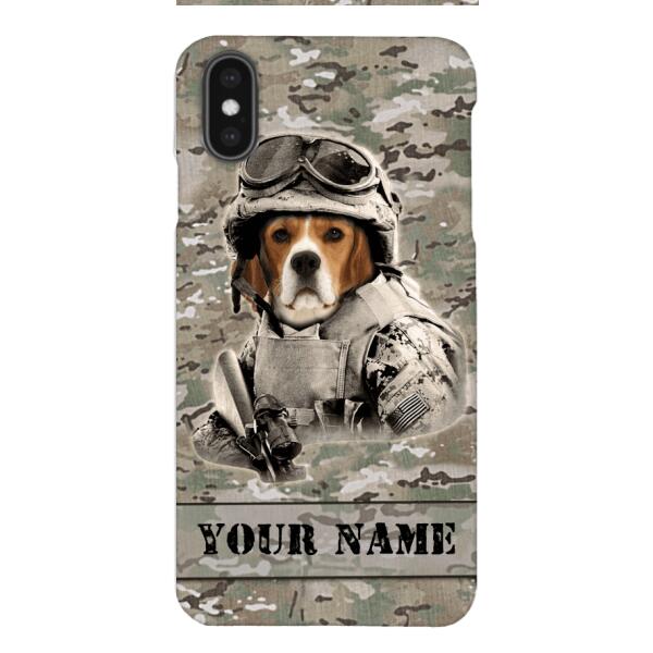 Personalized Beagles Dog Soldier Phone Case OCT-QH21