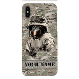 Personalized Rottweiler Dog Soldier Phone Case OCT-QH21