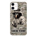 Personalized Rottweiler Dog Soldier Phone Case OCT-QH21