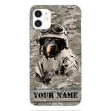 Personalized Rottweiler Dog Soldier Phone Case OCT-QH21