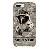 Personalized Rottweiler Dog Soldier Phone Case OCT-QH21