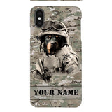 Personalized Rottweiler Dog Soldier Phone Case OCT-QH21