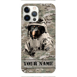 Personalized Rottweiler Dog Soldier Phone Case OCT-QH21