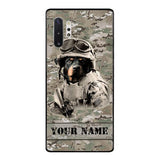 Personalized Rottweiler Dog Soldier Phone Case OCT-QH21