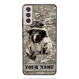 Personalized Rottweiler Dog Soldier Phone Case OCT-QH21