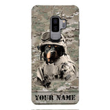 Personalized Rottweiler Dog Soldier Phone Case OCT-QH21