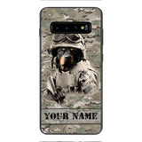 Personalized Rottweiler Dog Soldier Phone Case OCT-QH21