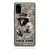 Personalized Rottweiler Dog Soldier Phone Case OCT-QH21