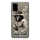 Personalized Rottweiler Dog Soldier Phone Case OCT-QH21