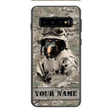 Personalized Rottweiler Dog Soldier Phone Case OCT-QH21