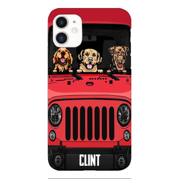 Personalized Jeep Dog Phone Case OCT-LN23