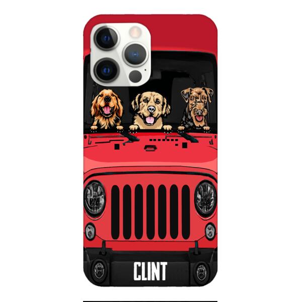 Personalized Jeep Dog Phone Case OCT-LN23