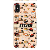 PERSONALIZED CAT SUSHI PHONECASE MTMA2610