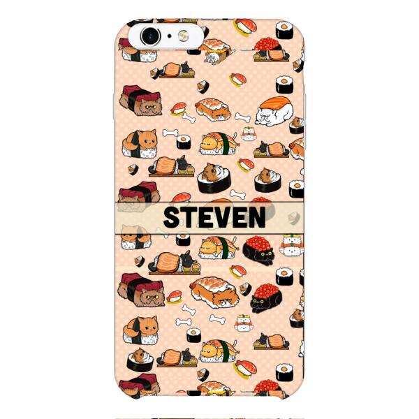 PERSONALIZED CAT SUSHI PHONECASE MTMA2610