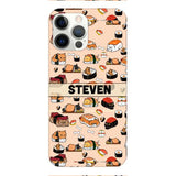 PERSONALIZED CAT SUSHI PHONECASE MTMA2610