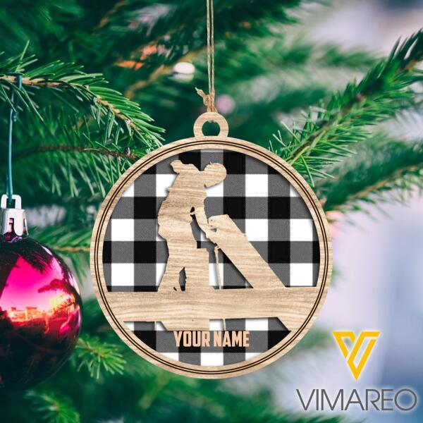 PERSONALIZED IRONWORKER HANGING ORNAMENT CHRISTMAS OCT-DT27