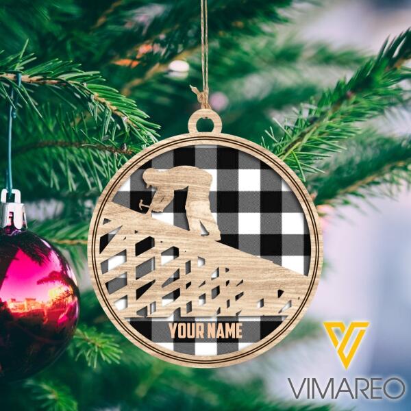 PERSONALIZED ROOFER HANGING ORNAMENT CHRISTMAS OCT-DT27