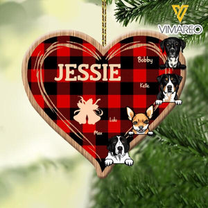 PERSONALIZED DOG HANGING ORNAMENT CHRISTMAS NOV-MA01