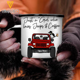 PERSONALIZED JEEP GIRL STEEL MUG 12OZ 3D PRINTED NOV-QH01