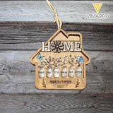 PERSONALIZED HOME FAMILY WOOD HANGING ORNAMENT CHRISTMAS TNMA0111
