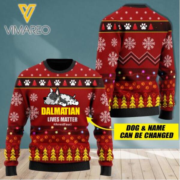 PERSONALIZED DOG LIVE MATTER SWEATER QTTQ0211