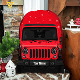 Personalized Jeep Drawstring Santa Sacks Bag Printed NOV-DT03