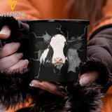 PERSONALIZED COW STEEL MUG 12OZ 3D PRINTED TNDT0211