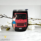 PERSONALIZED JEEP GIRL STEEL MUG 12OZ 3D PRINTED NOV-DT08