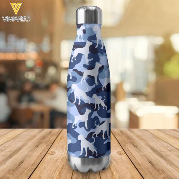 Personalized Boxer Dog Water Bottle Tumbler NOV-HQ08
