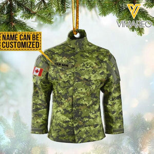 PERSONALIZED CANADIAN SOLDIER CAMO HANGING ORNAMENT CHRISTMAS NOV-HQ09