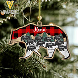 PERSONALIZED KID BEAR HANGING ORNAMENT CHRISTMAS NOV-DT15