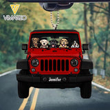 PERSONALIZED DOG JEEP CAR HANGING ORNAMENT NOV-MA17
