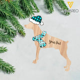 PERSONALIZED DOBERMAN DOG HANGING ORNAMENT CHRISTMAS NOV-DT18